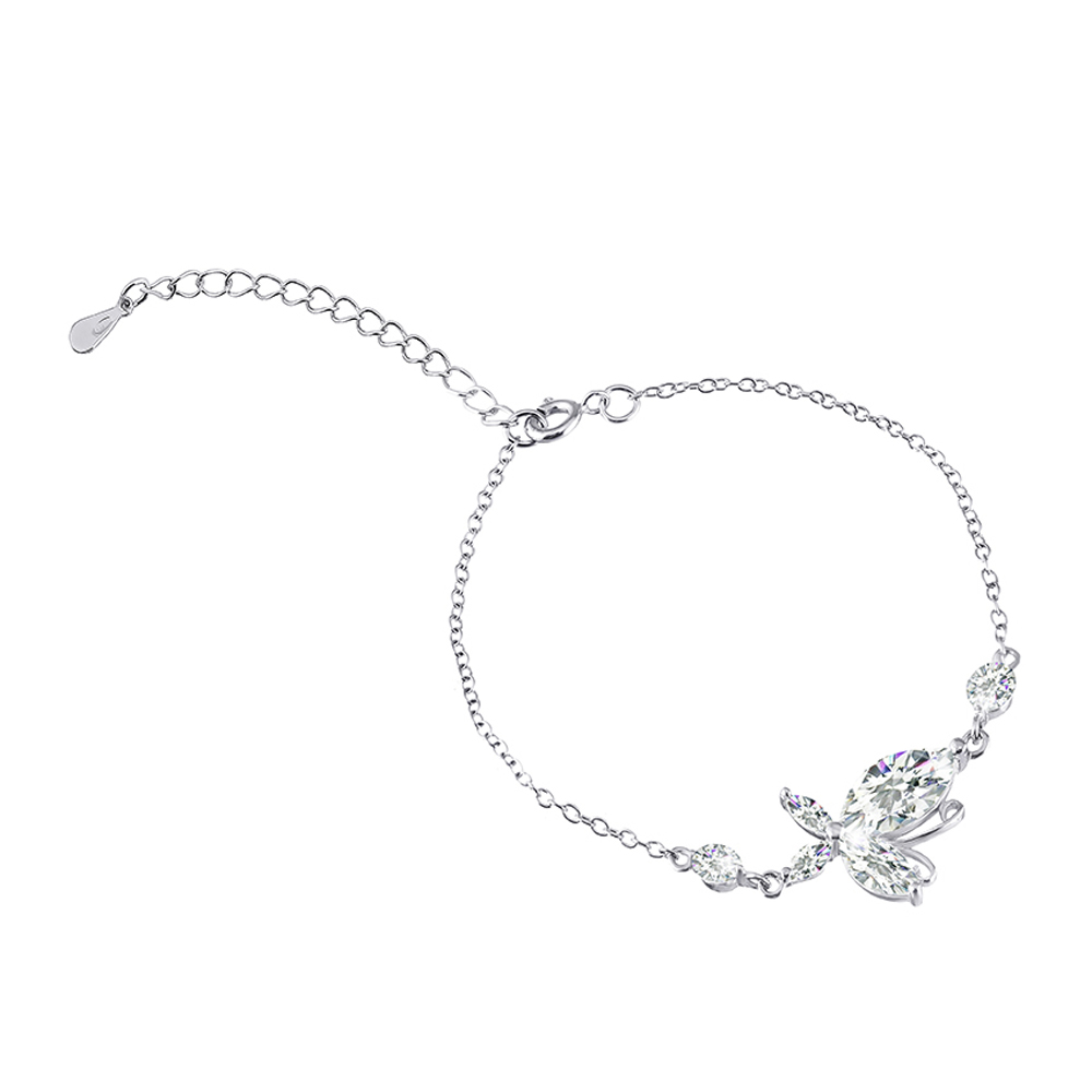 

Серебряный браслет Silvex925 16+5 см с фианитом (вес 3.4 г) модели Б2Ф/413