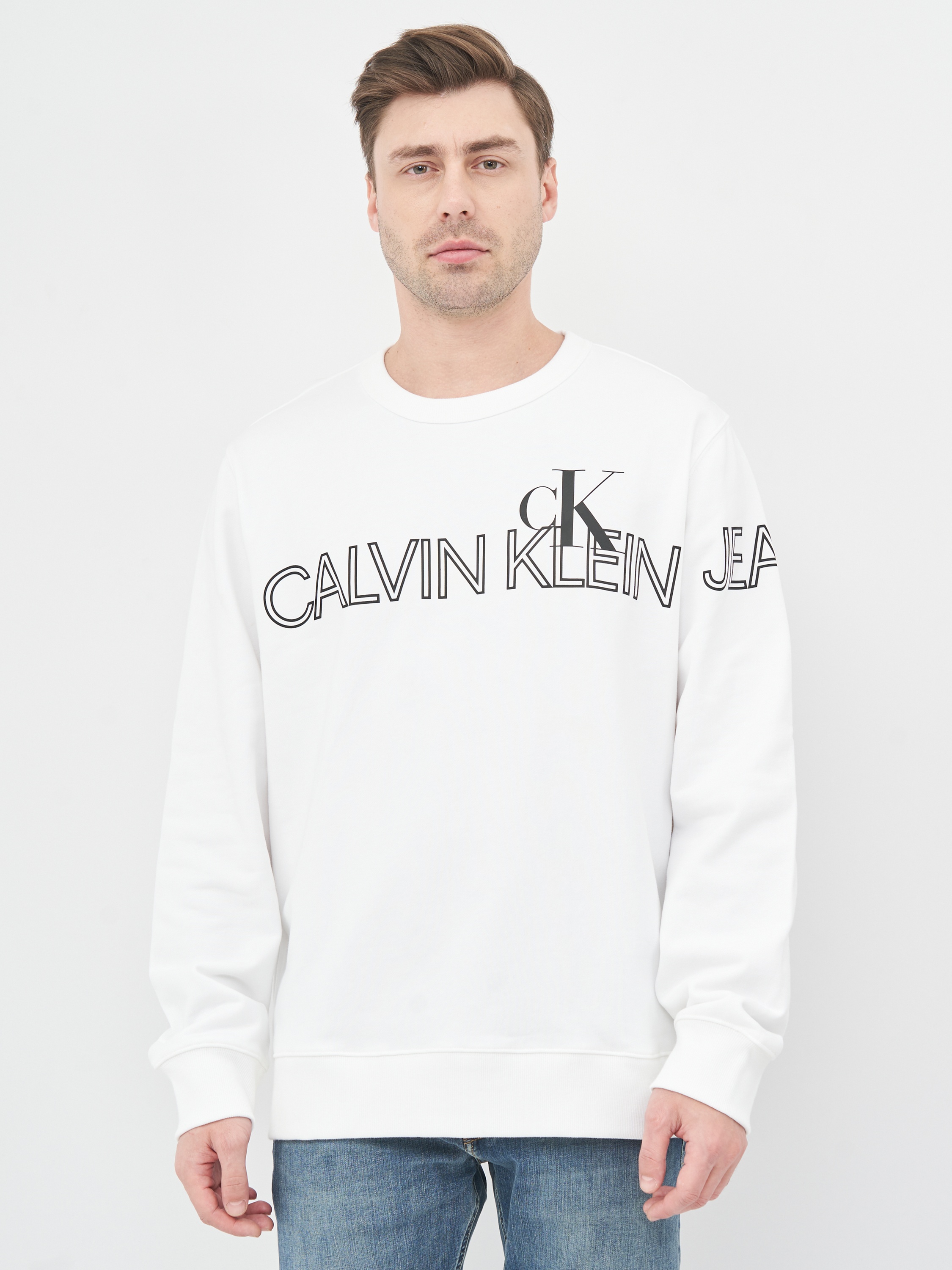 

Свитшот Calvin Klein Jeans Outline Logo Crew Neck J30J316521-YAF M Bright White