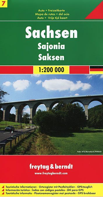 

Saxony: Road and Leisure Map