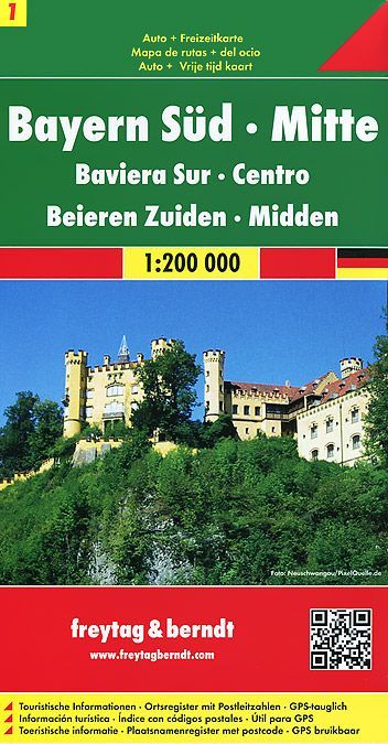 

Bavaria South, Middle: Road and Leisure Map