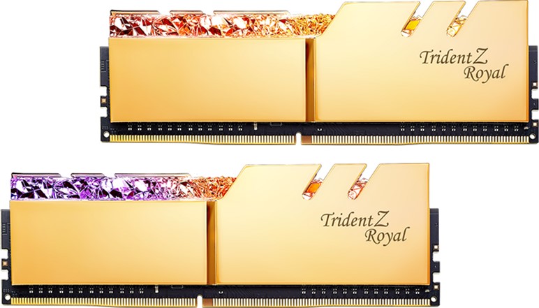 

Оперативная память G.Skill DDR4-3200 16384MB PC4-25600 (Kit of 2x8192) Trident Z Royal Gold (F4-3200C16D-16GTRG)