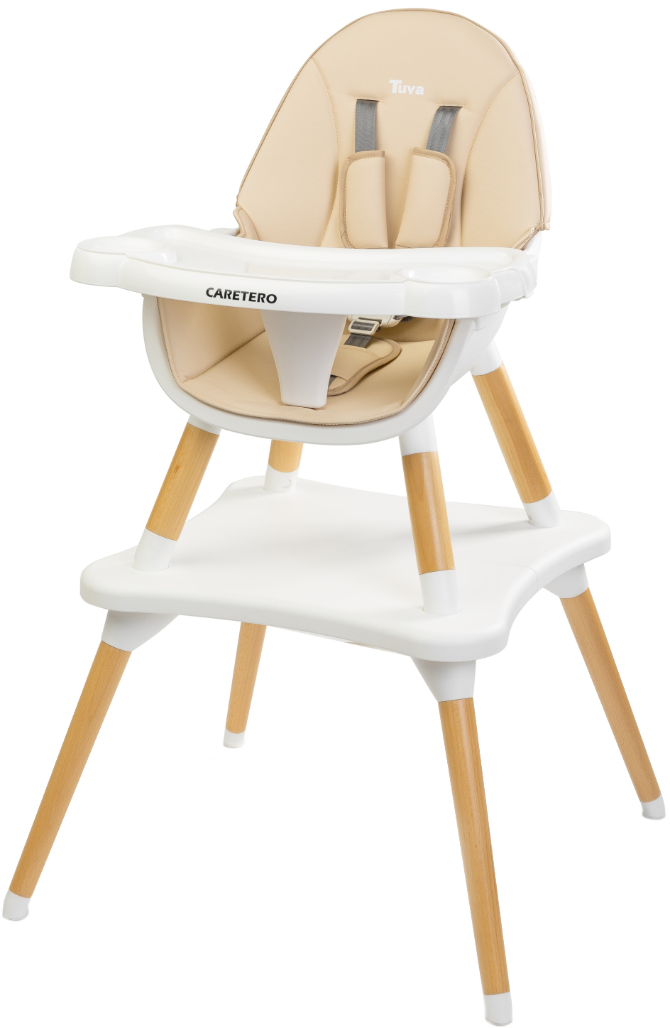 

Стульчик для кормления 2 в 1 Caretero Tuva Beige