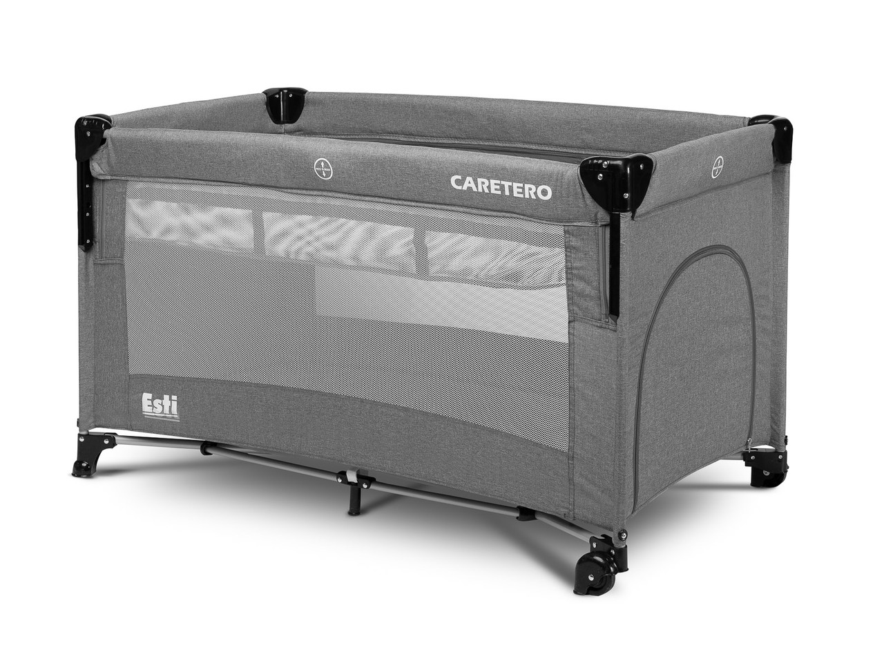 

Детская кровать манеж Caretero Esti Graphite