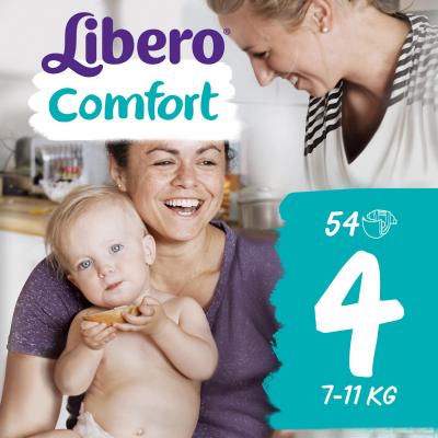 

Подгузник Libero Comfort 4 (7-11кг) 54 шт (7322540731347)
