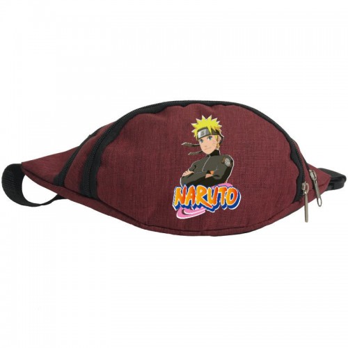 

Сумка Бананка на пояс Наруто (Naruto-06) Cappuccino Toys бордовая