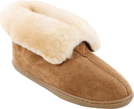 

Женские угги Minnetonka Sheepskin Ankle Bootie Slipper Golden Tan Suede/Sheepskin 37