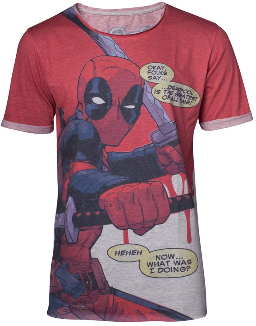 

Футболка Difuzed Дэдпул - Deadpool - All Over Men's T-shirt With Roll-Up Sleeves - S (TS523728DED-S)