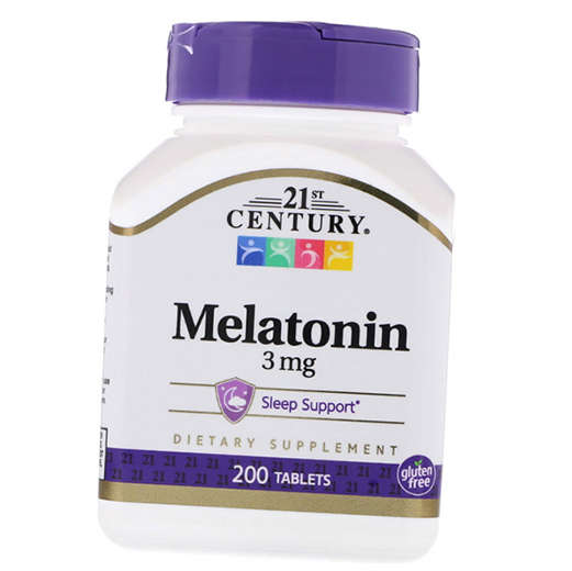 

Мелатонин, Melatonin 3, 21st Century 200таб (72440001)