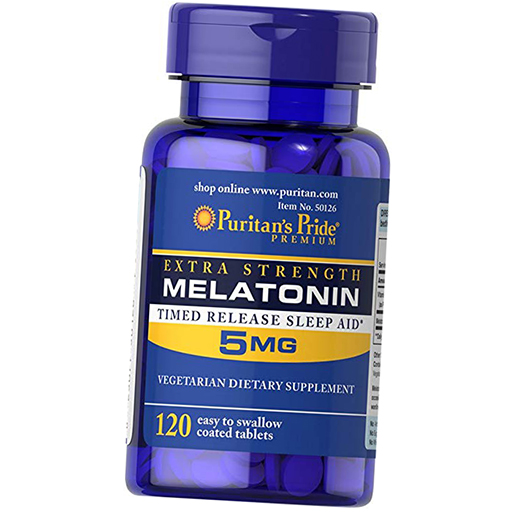 

Мелатонин, Melatonin 5, Puritan's Pride 120таб (72367010)