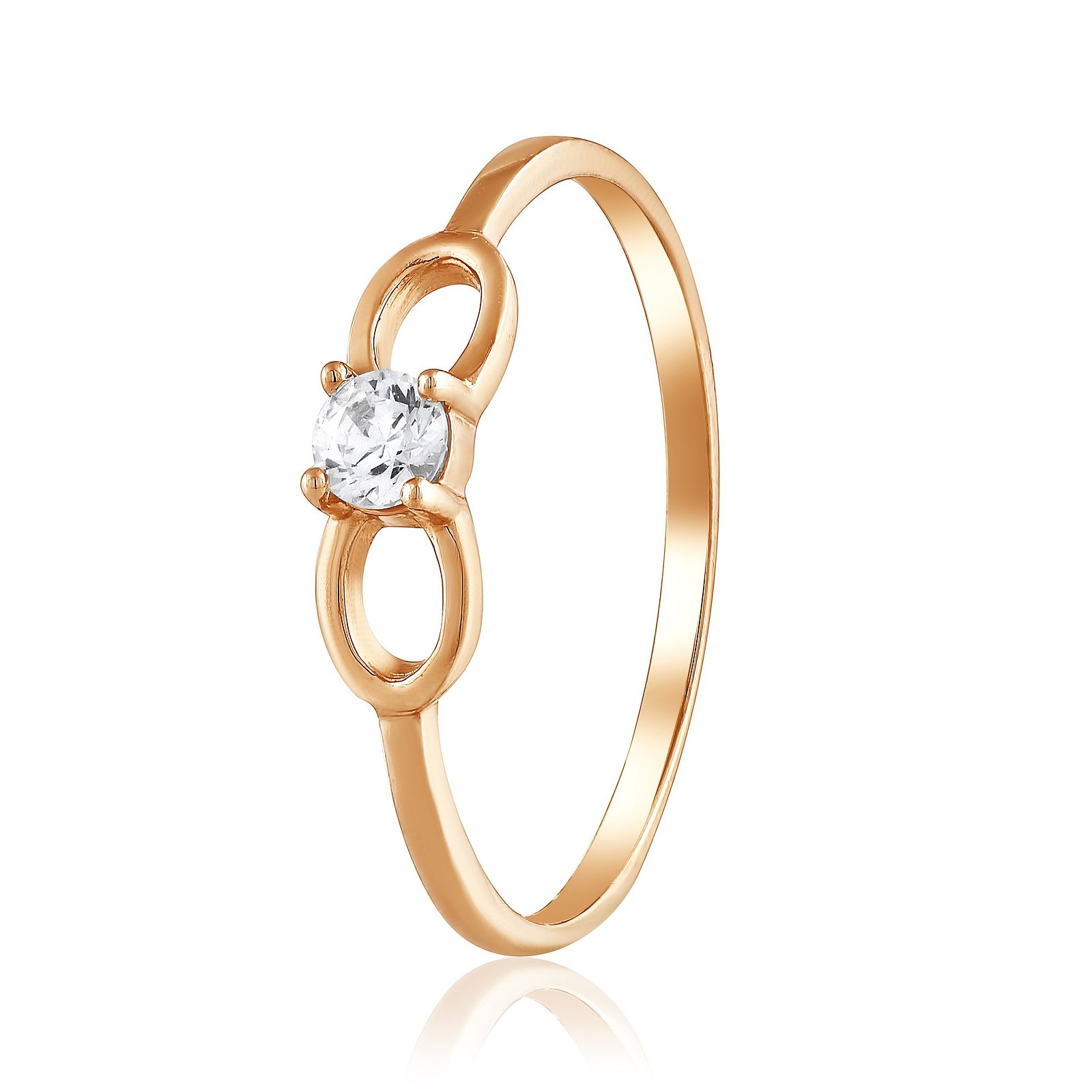 

Кольцо из красного золота с Swarovski Zirconia 1376905, размер 16.5