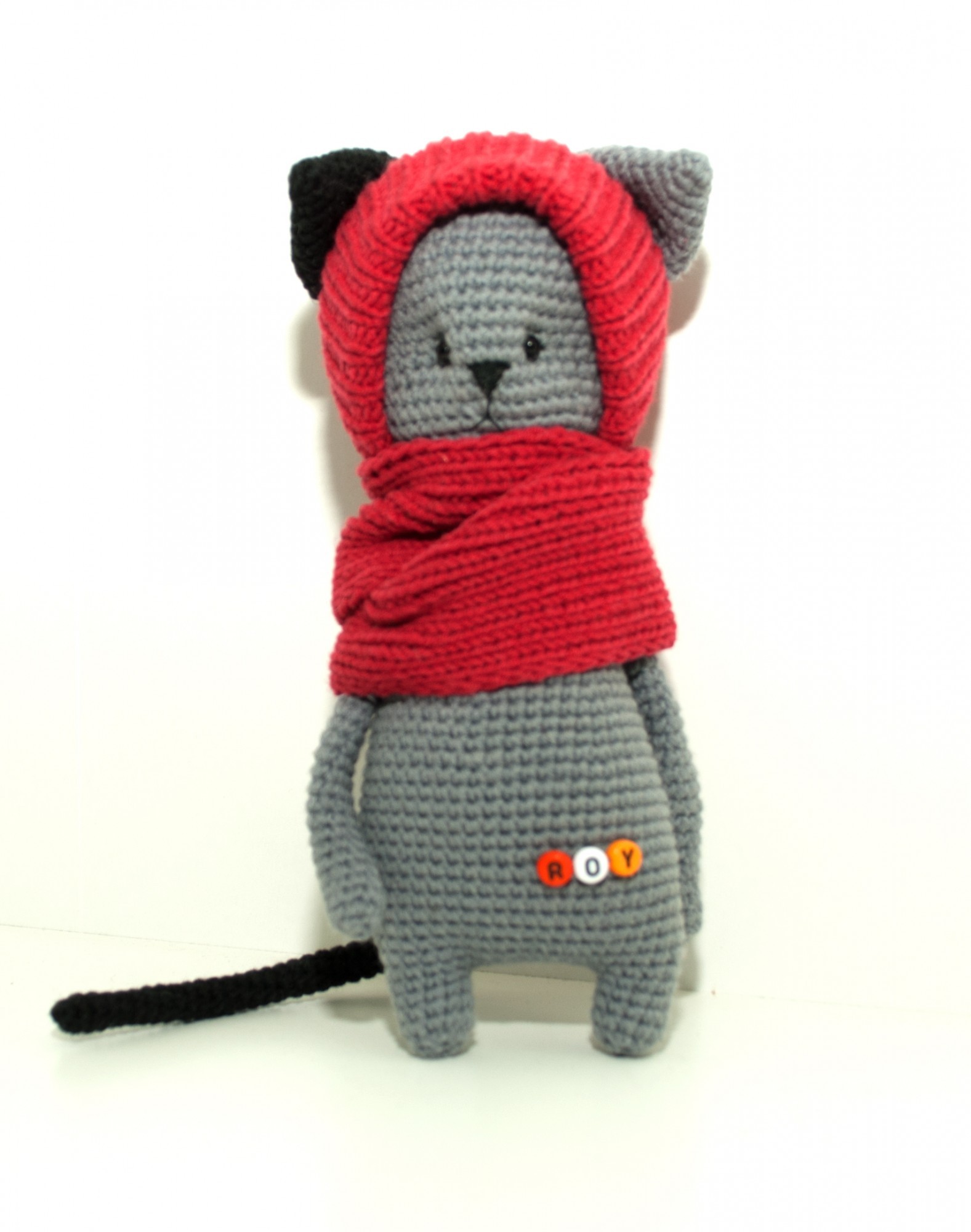 

Игрушка Hand-made Кот Roy вязаная 20 см