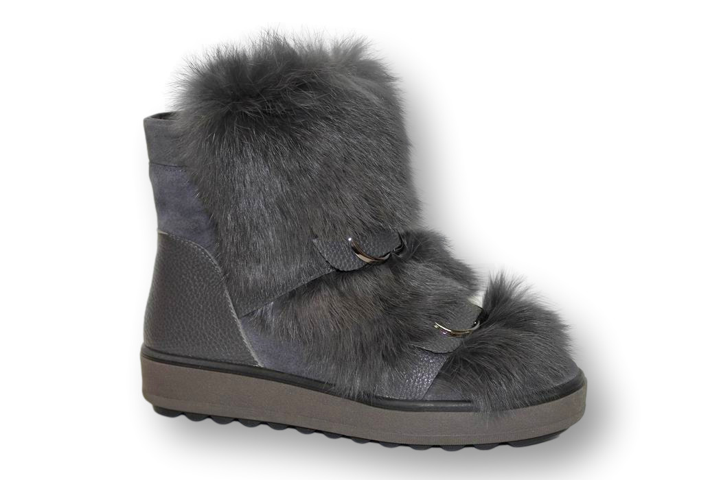 

Женские зимние серые замшевые угги VASARI trend Серый 61151 38