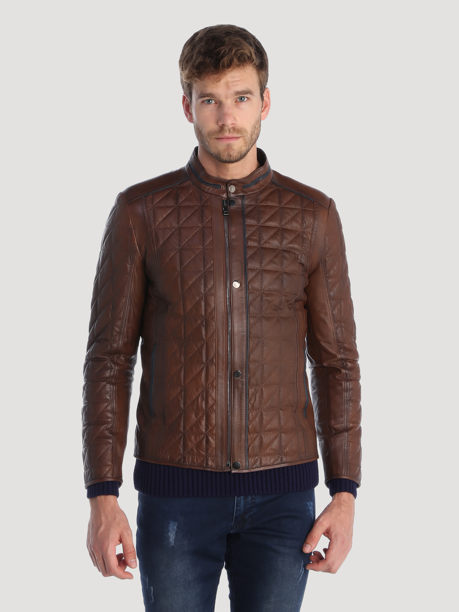 

Кожаная куртка Giorgio di Mare Коричневая XL