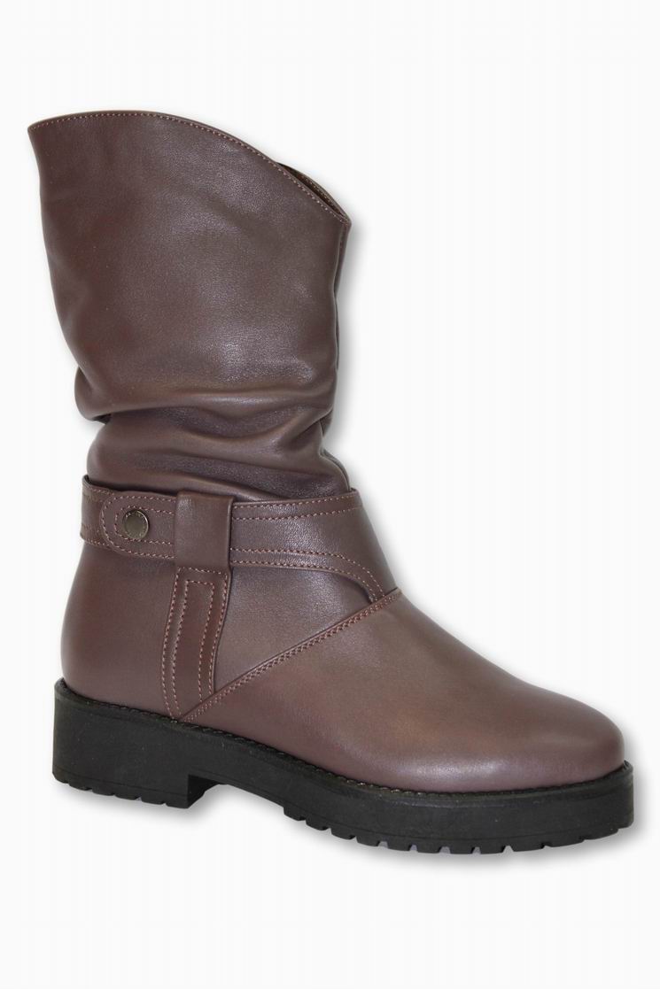 

Женские коричневые кожаные зимние полусапоги VASARI trend Коричневый 63452 38