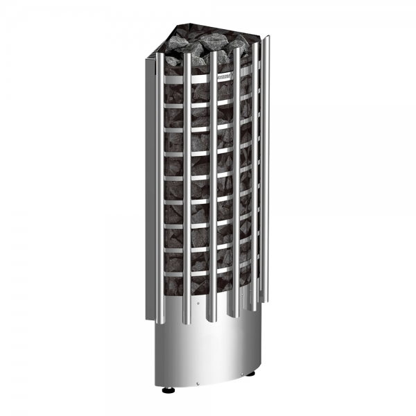 

Напольная электрическая каменка Harvia Glow Corner TRC70E 7 кВт вес камней 50 кг парная 6-10 м.куб