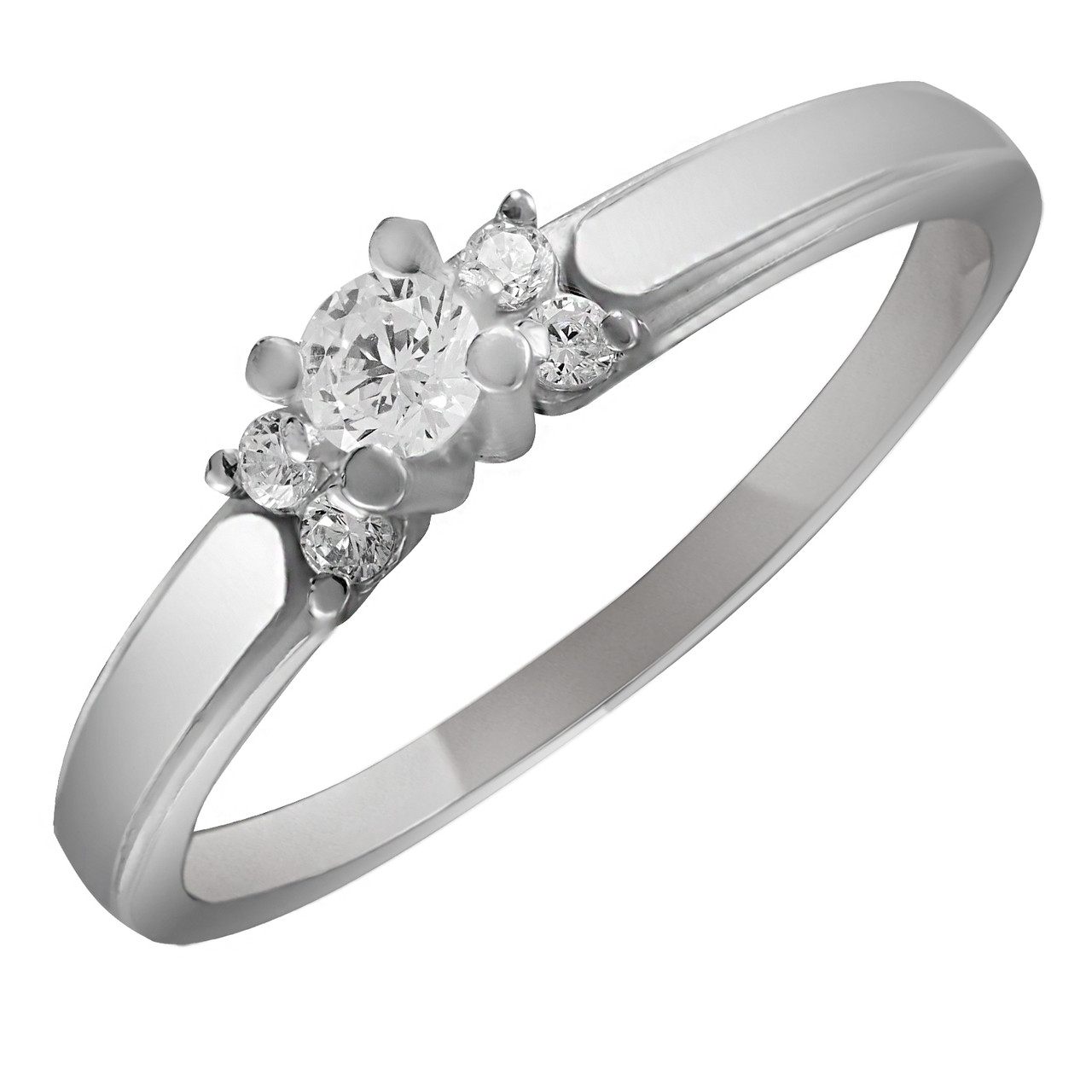 

Кольцо из серебра с кубическим циркониеми Twiddle Jewelry 18.5 размер 1.57 г (К012-18.5)