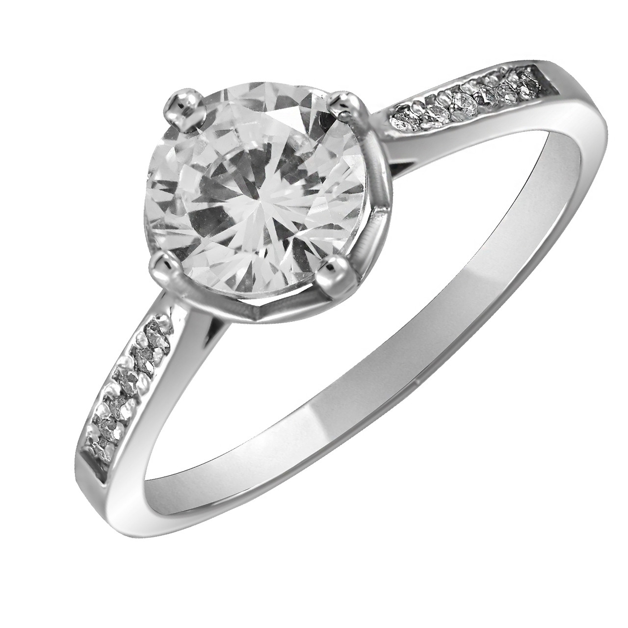 

Кольцо из серебра с кубическим цирконием Twiddle Jewelry 16 размер 1.68 г (К016-16.0)