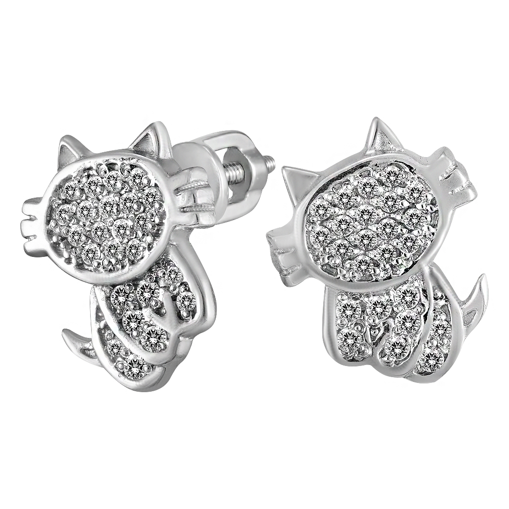 

Серьги-пуссеты Twiddle jewelry с кубическим цирконием 3.33 г (С062)