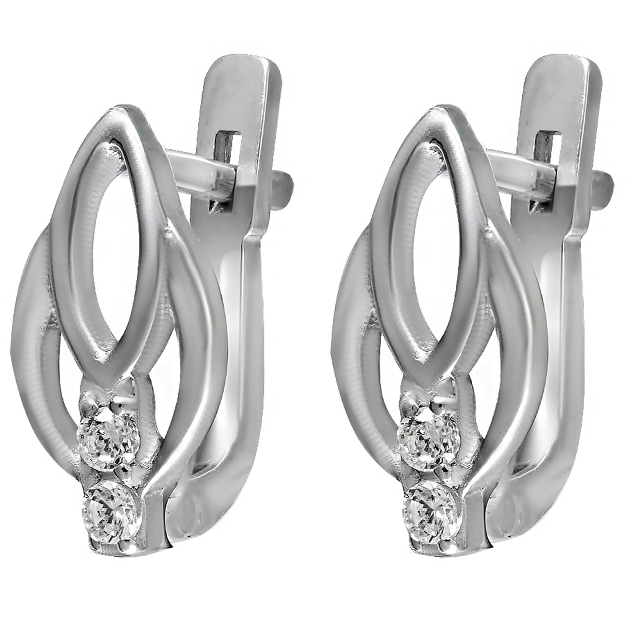 

Серьги Twiddle jewelry с кубическим цирконием 1.04 г (С025)