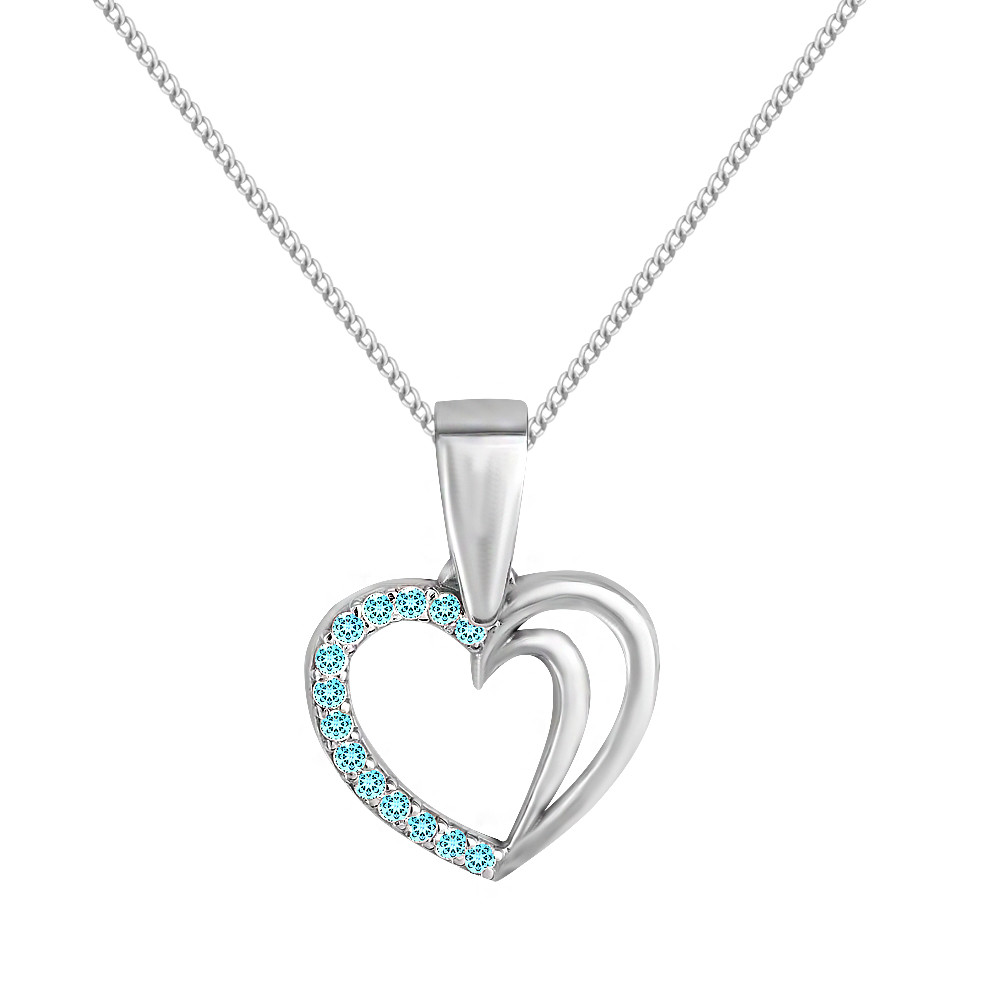 

Кулон из серебра с кубическим цирконием Twiddle Jewelry 0.73 г (П113г)