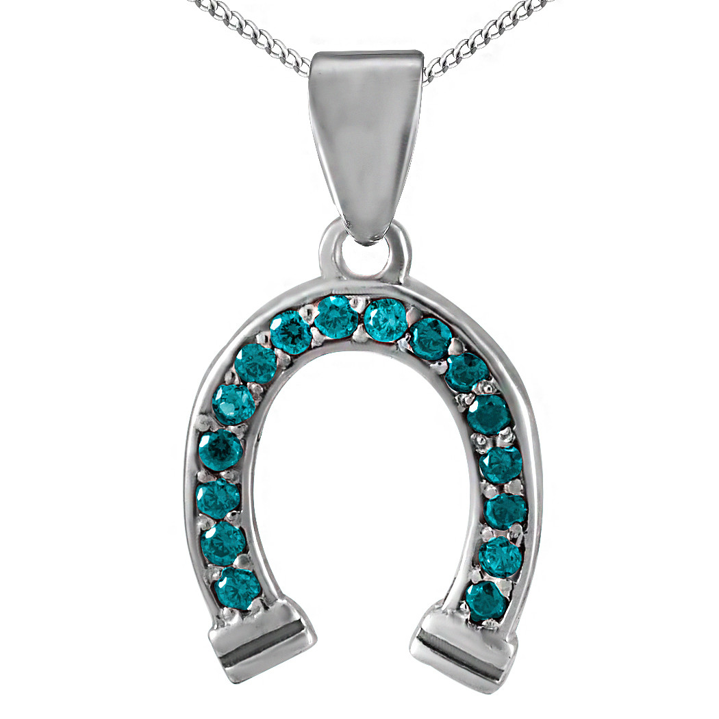 

Кулон из серебра с кубическими циркониями Twiddle Jewelry Голубой 0.6 г (П117г)