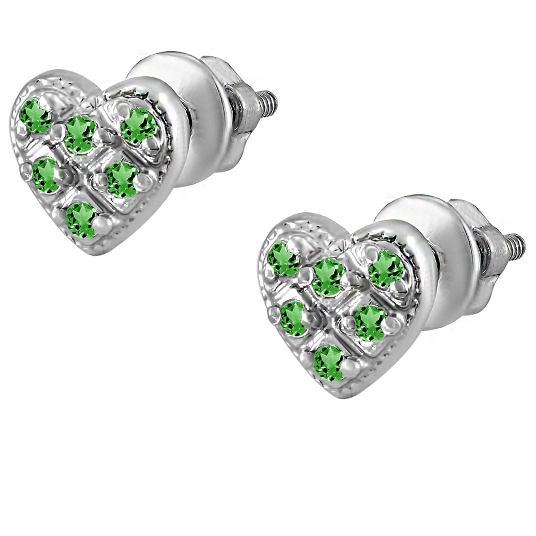 

Серьги из серебра с кубическим цирконием Twiddle Jewelry Зеленые 1.0 г (С040з)