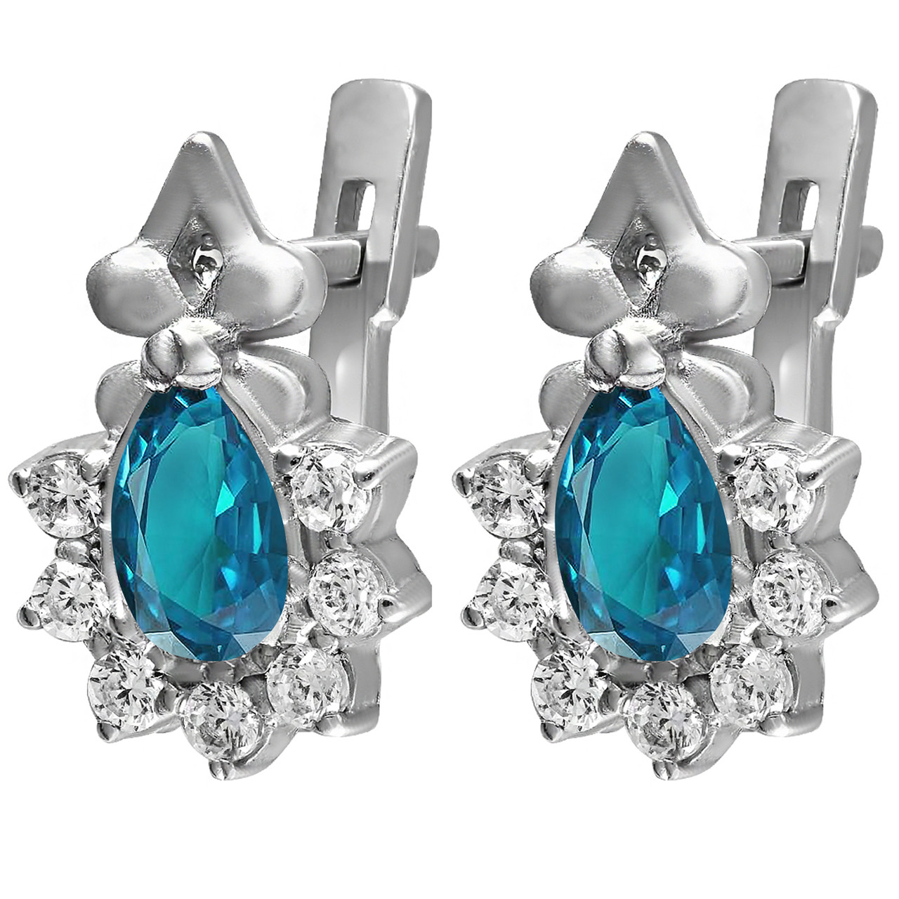 

Серьги из серебра с кубическим цирконием Twiddle Jewelry 1.50 г (с023г)