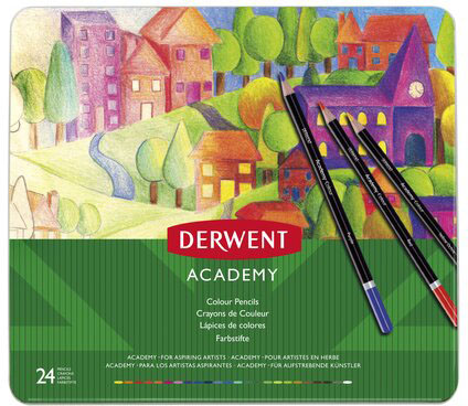 

Набор цветных карандашей Derwent Academy Colour 24 цвета (2301938)