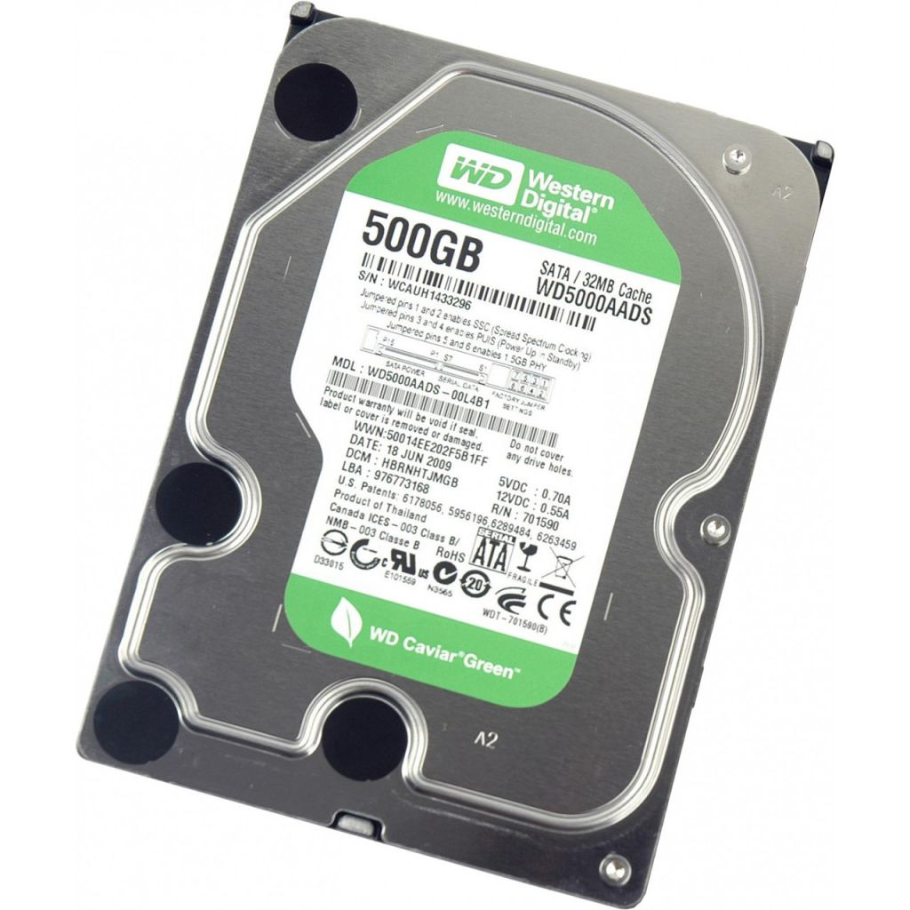 Western Digital WD5000AADS SATA 500Gb Caviar Green Б/У – низкие цены,  кредит, оплата частями в интернет-магазине ROZETKA | Купить в Украине:  Киеве, Харькове, Днепре, Одессе, Запорожье, Львове