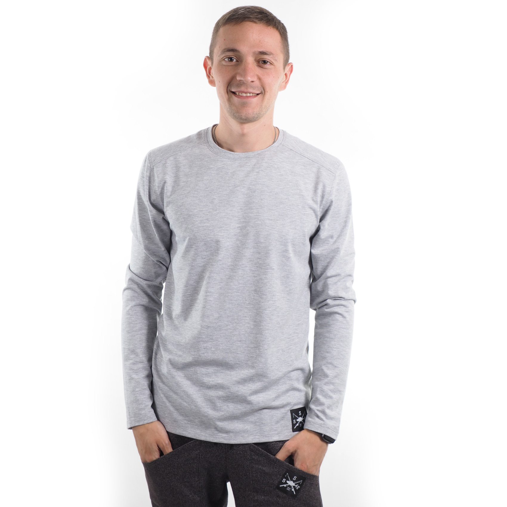 

Футболка с длинным рукавом SSF Style, мужская, серая, , AI3003, Футболка с длинным рукавом SSF Style, мужская, серая, L, AI3003