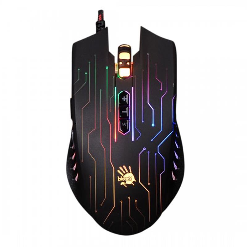 

Мышь A4Tech Q81 Circuit Bloody Neon XGlide Black USB