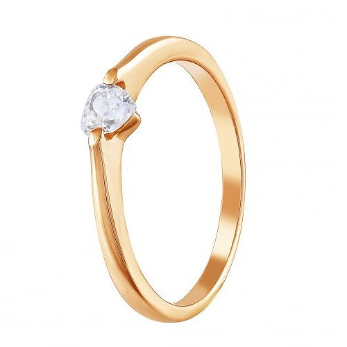 

Кольцо из красного золота с Swarovski Zirconia 1511614, размер 18