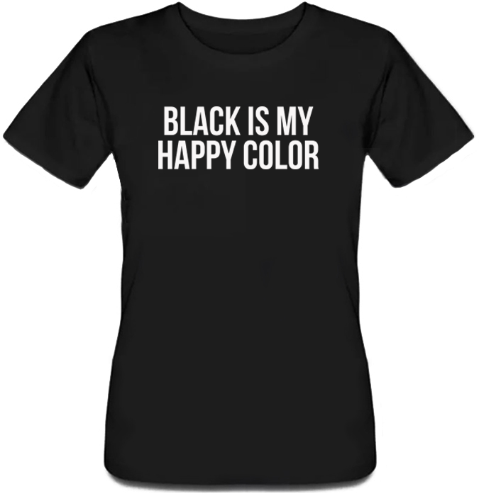 

Женская футболка Fat Cat Black Is My Happy Color (чёрная)  23730, Женская футболка Fat Cat Black Is My Happy Color (чёрная) L 23730