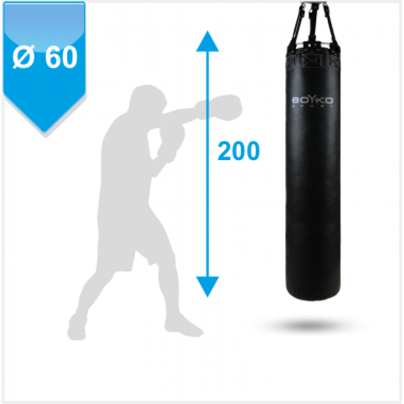 

Мешок боксерский Boyko-Sport цилиндрический 200х60 см, код: bs0412603307-BK