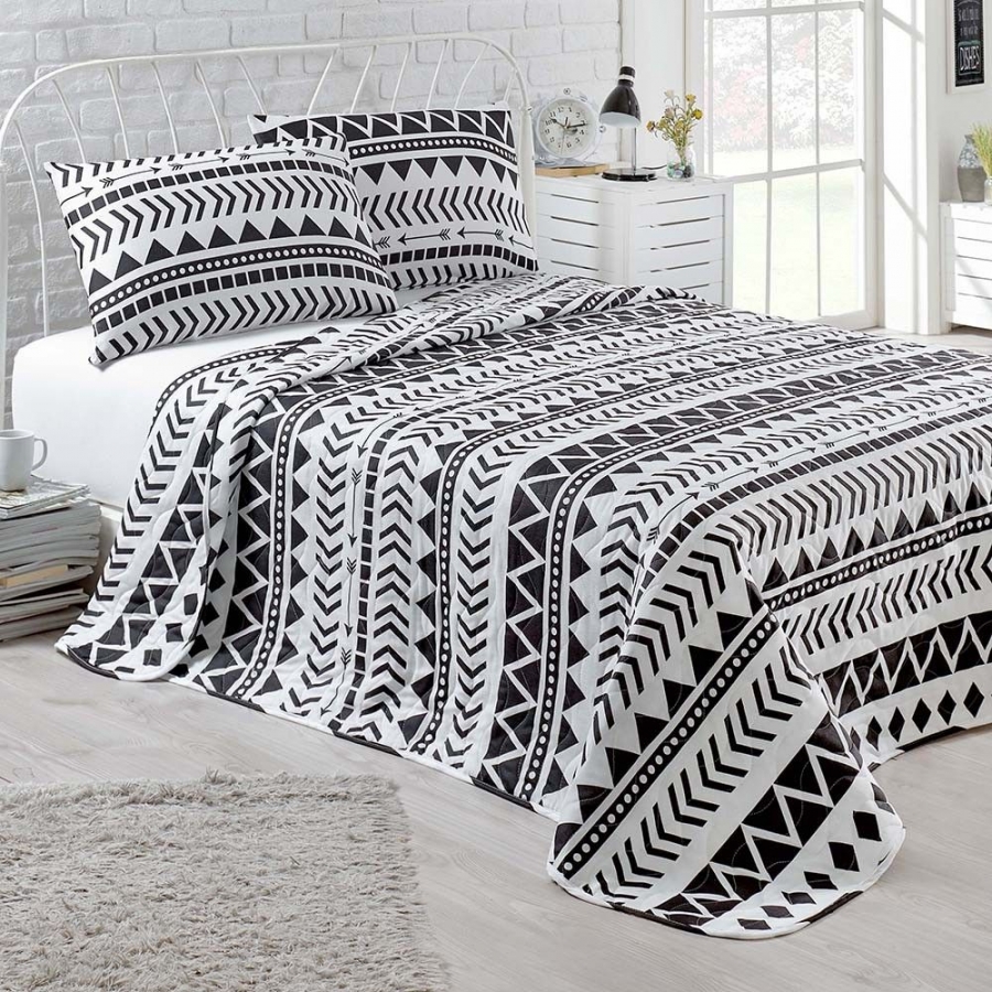 

Покрывало стеганное с наволочками Eponj Home B&W - Artec 200*220
