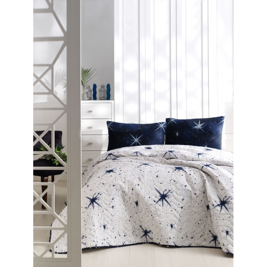 

Покрывало стеганное с наволочкой Eponj Home - MegaStar beyaz белый 160*220