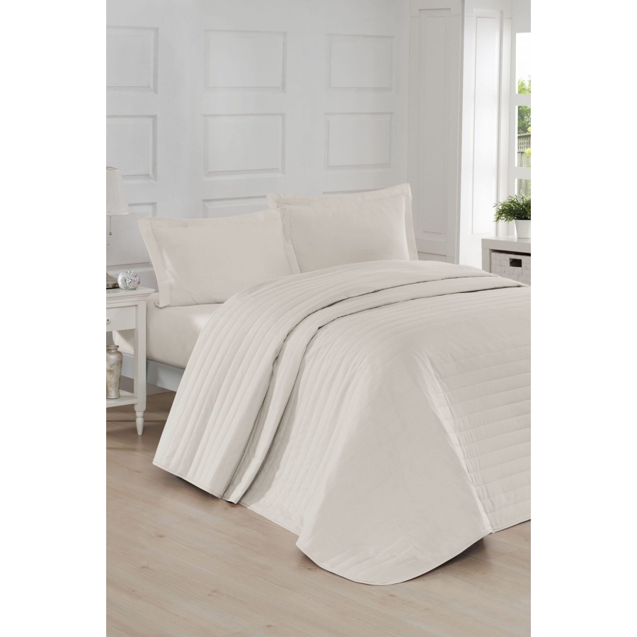 

Покрывало стеганное Eponj Home - Monart krem кремовый 220*240