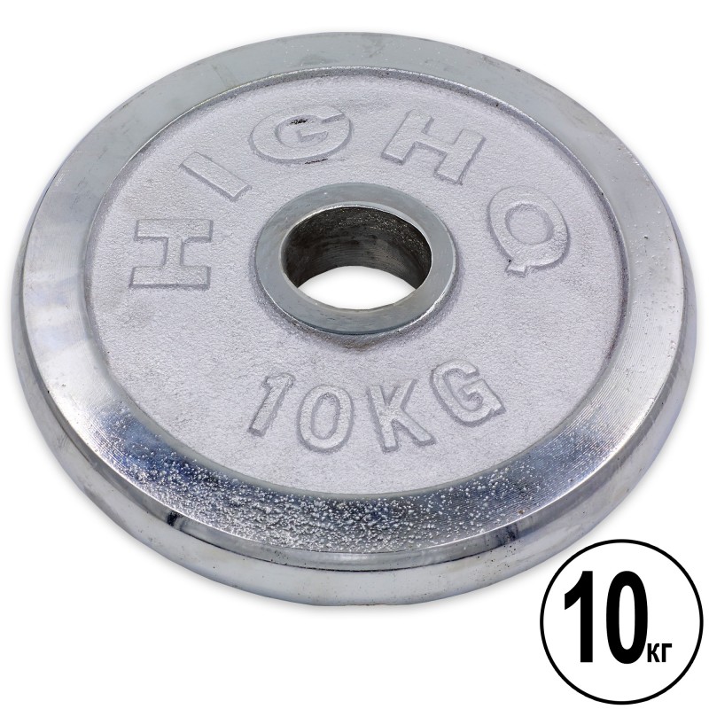 

Диски хромированные CrossGym Highq Sport 10кг (d-52мм), код: TA-1456-10B-S52