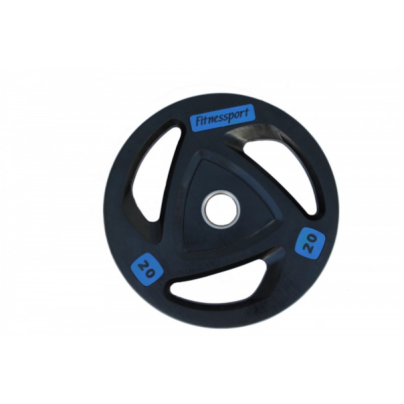 

Диск олимпийский обрезиненный Fitnessport черный 20 кг, код: RCP17-20