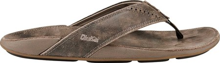 

Мужские вьетнамки, сланцы OluKai Nui Flip Flop Husk/Husk Smooth Leather 41