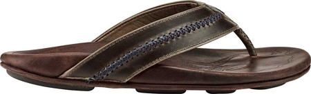 

Мужские вьетнамки, сланцы OluKai Mea Ola Flip Flop Dark Shadow/Mustang Full Grain Leather 42