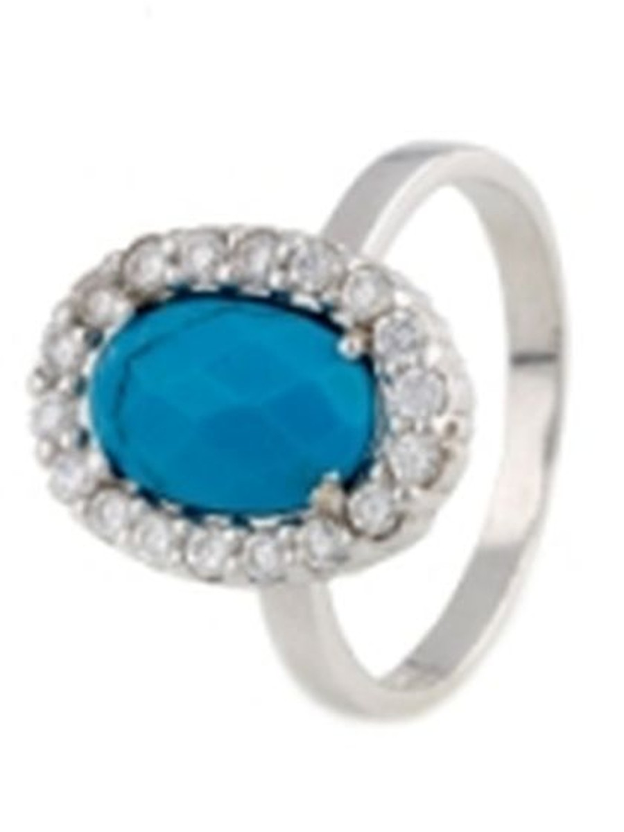 

Серебряное кольцо MG с натуральной бирюзой 17 размер