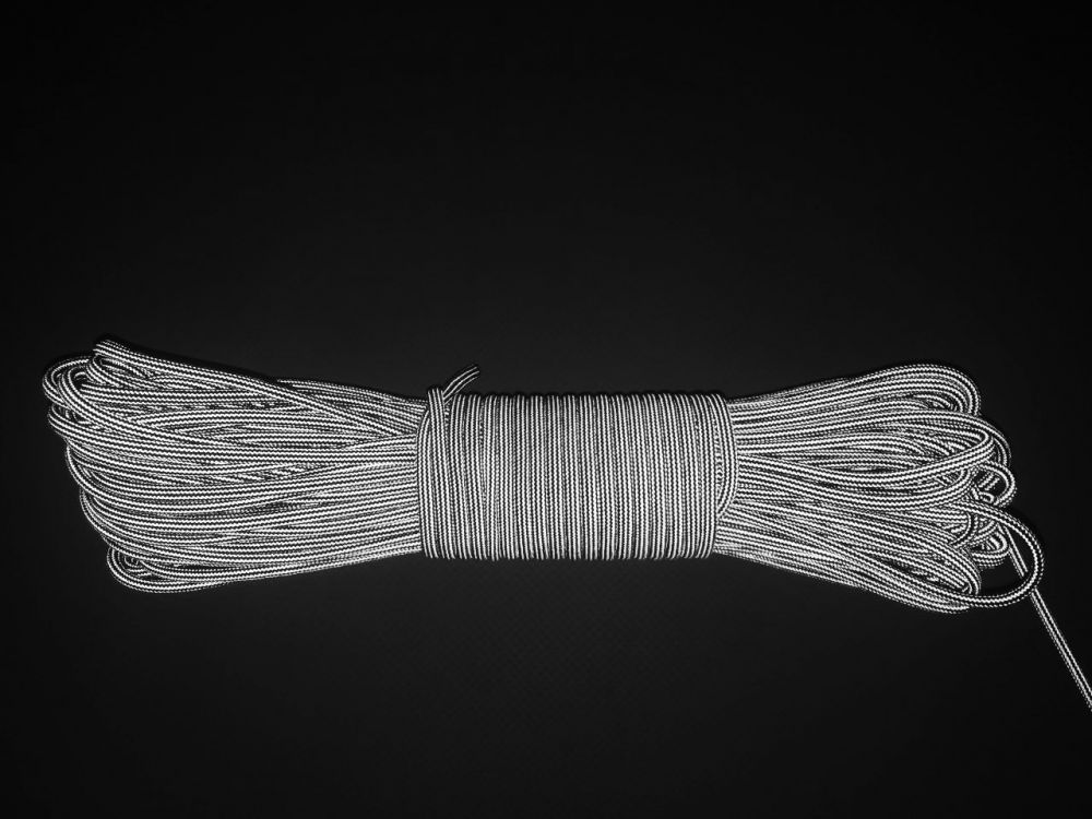 

Паракорд светоотражающий black stripes #16016St, Paracord reflective (10 метров)