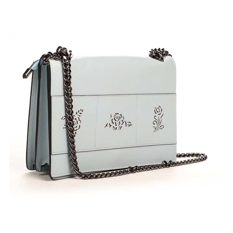 

Кожаный клатч Italian Bags Голубой