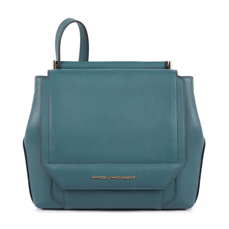 

Женская кожаная сумка Piquadro Circle Teal с расширением