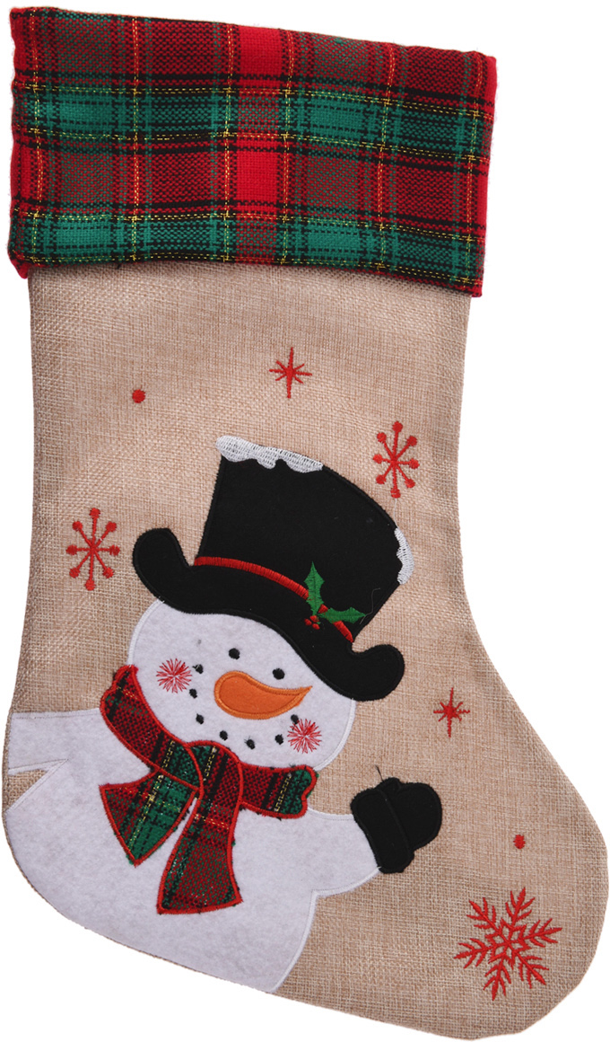 

Носок для подарков Christmas Decoration Рождественский 42 см (AAF510640_snowman)