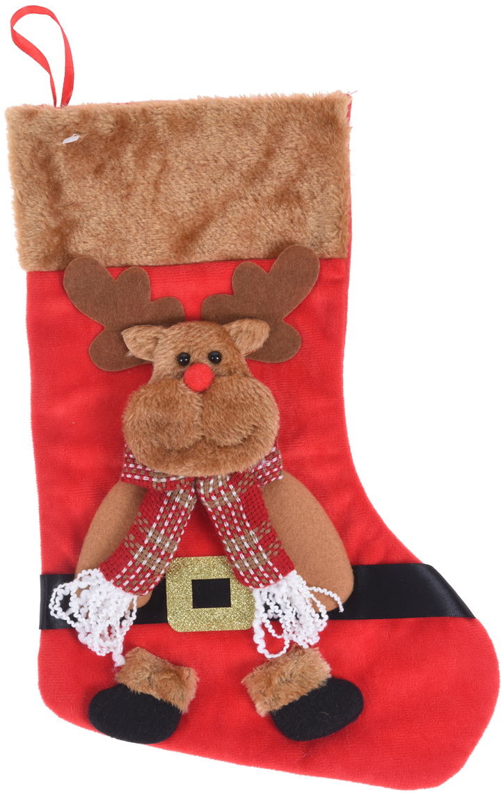 

Носок для подарков Christmas Decoration 3D 38 см (AAF201190_reindeer)