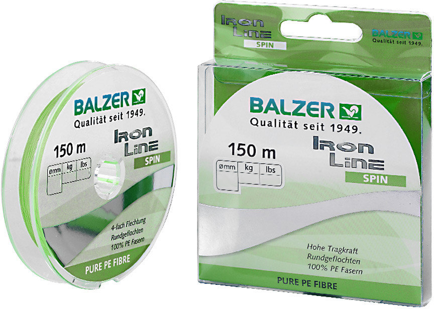 

Шнур Balzer Iron Line 4x Chartreuse 150 м 0.1 мм 7.5 кг Cалатовый (12632 010)