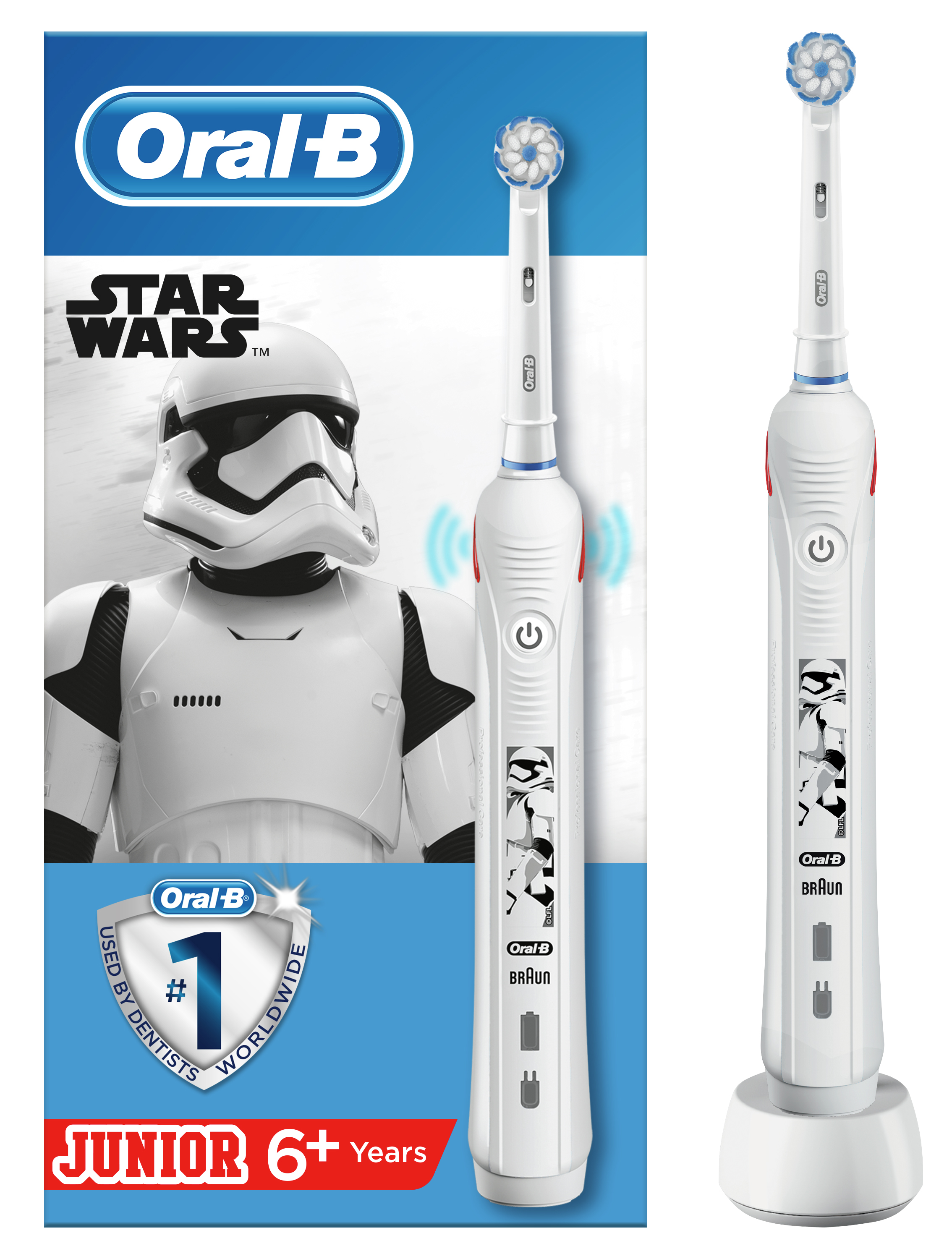 

Электрическая зубная щетка ORAL-B BRAUN Junior Star Wars
