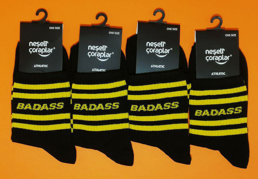 

Носки Neseli Athletic Badass с жёлтыми полосками 6019 (размер, Носки Neseli Athletic Badass с жёлтыми полосками 6019 (размер 36-44)